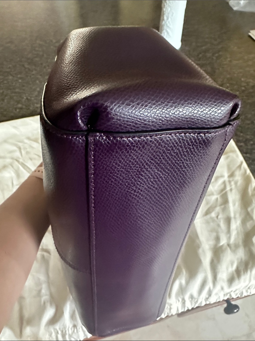 Coach Christie Purple Satchel with Gold Hardware F36637 - Picture 6 of 14